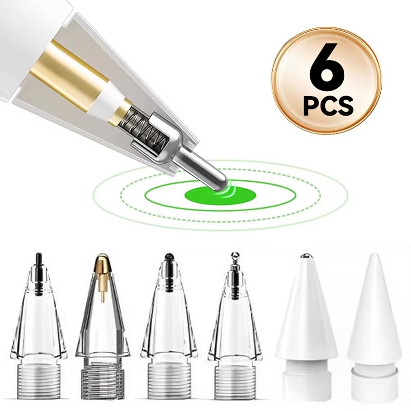 Tablet Stylus Accessories - 6 قطع من رؤوس أقلام بديلة