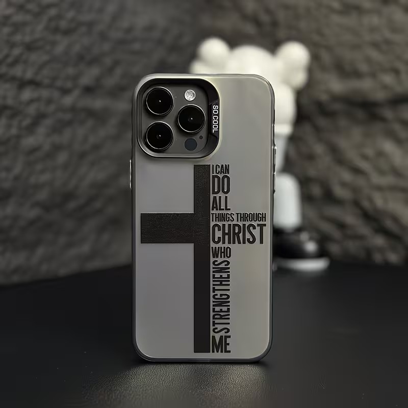 Tablet And Accessories Case - جراب هاتف بتصميم صليب ومضاد للبصمات