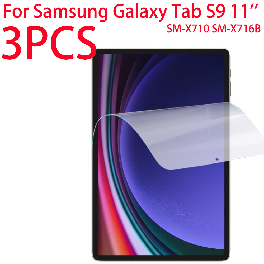 Galaxy Tablet Accessories - 3 عبوات PET واقي شاشة ناعم
