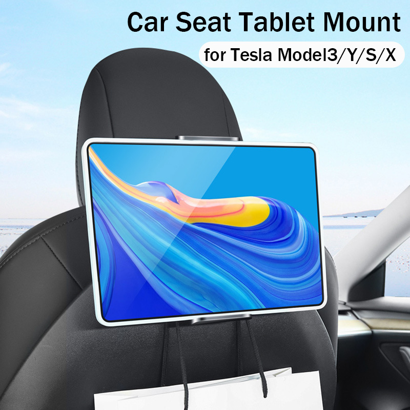 Tesla Tablet Accessories - حامل أجهزة لوحية للمقعد الخلفي ودعامة