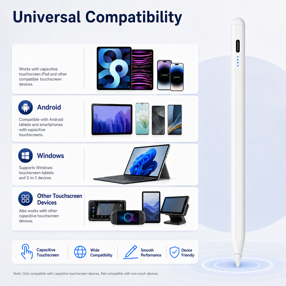 قلم ستايلس عالمي لأجهزة أندروي - مراجعة Samsung Tablet Accessories Pen وسعره