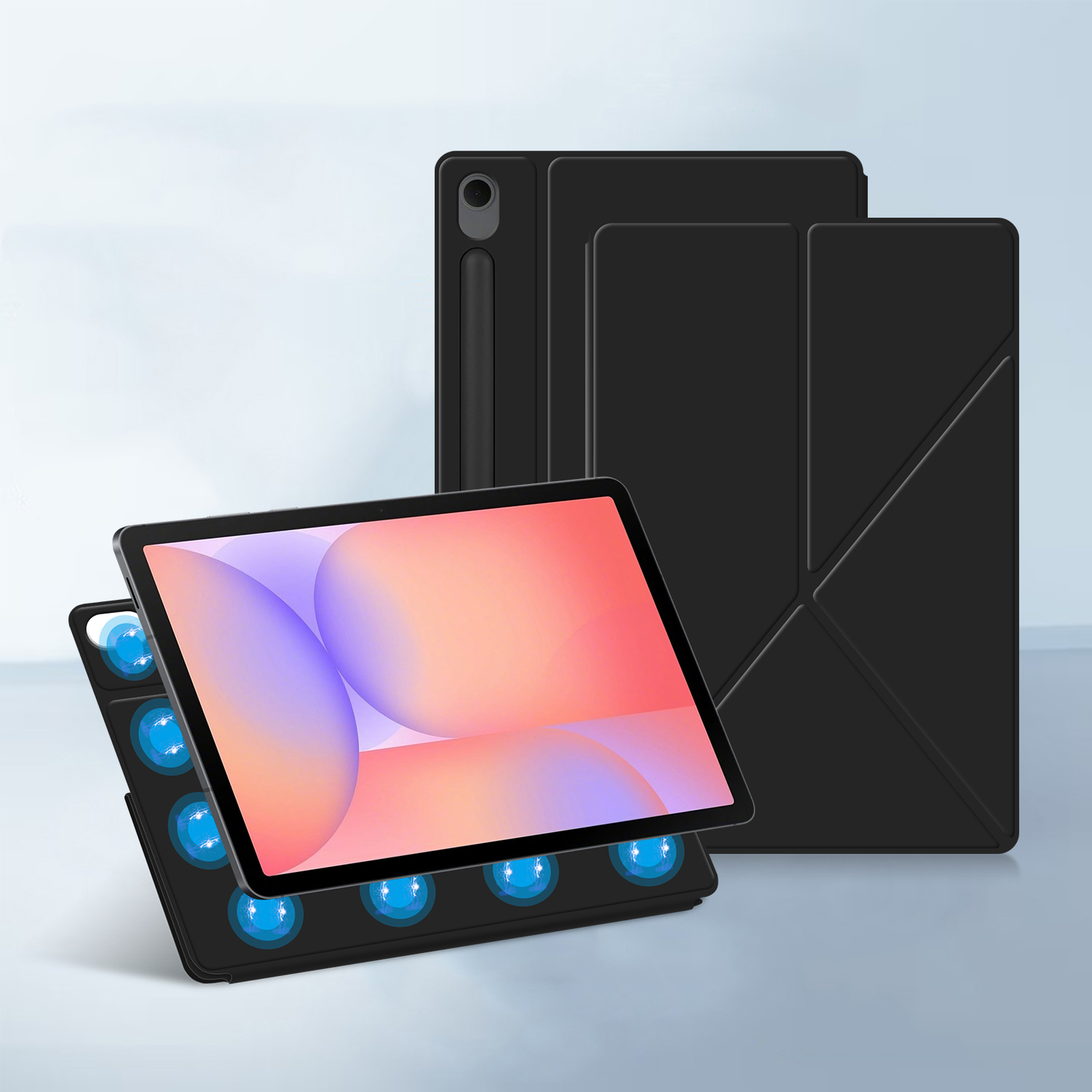 حافظة مغناطيسية لسامسونج جالاك - مراجعة Samsung Tablet S9 Accessories وسعره
