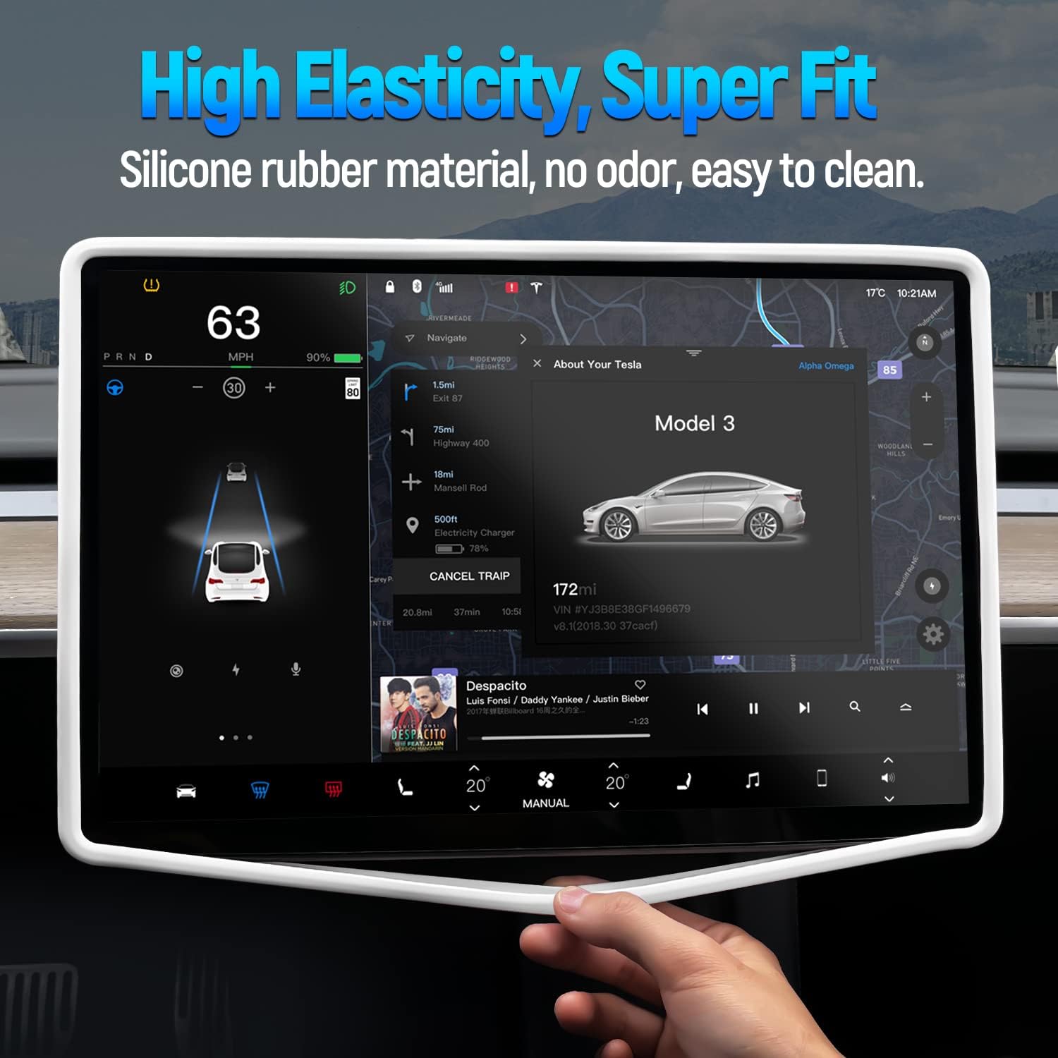 ل تسلا نموذج 3 Y هايلاند واقي  - مراجعة Tesla Tablet Accessories وسعره