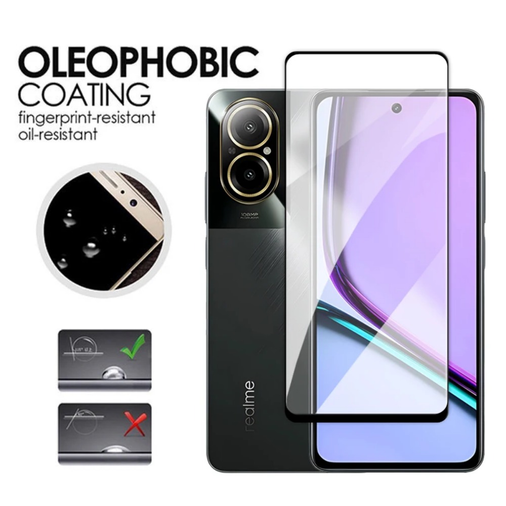4in1 الزجاج المقسى ل Realme C7 - مراجعة Realme C67 وسعره